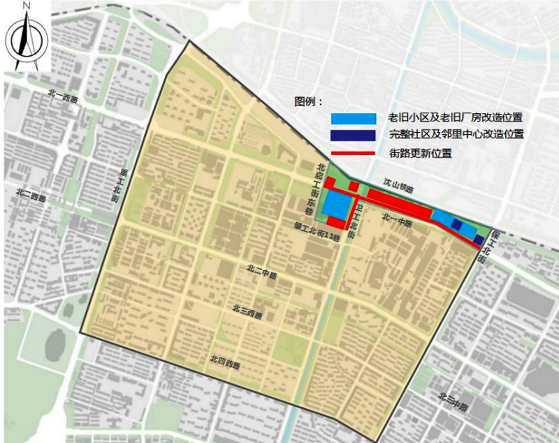 沈阳铁西区城市更新一期epc总承包项目区域位置图